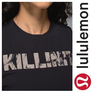 Lululemon Muscle Hustle Tee 10 black Killin it